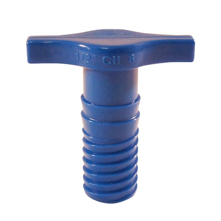 1/2 In. Blue Twister Polypropylene Insert Plug